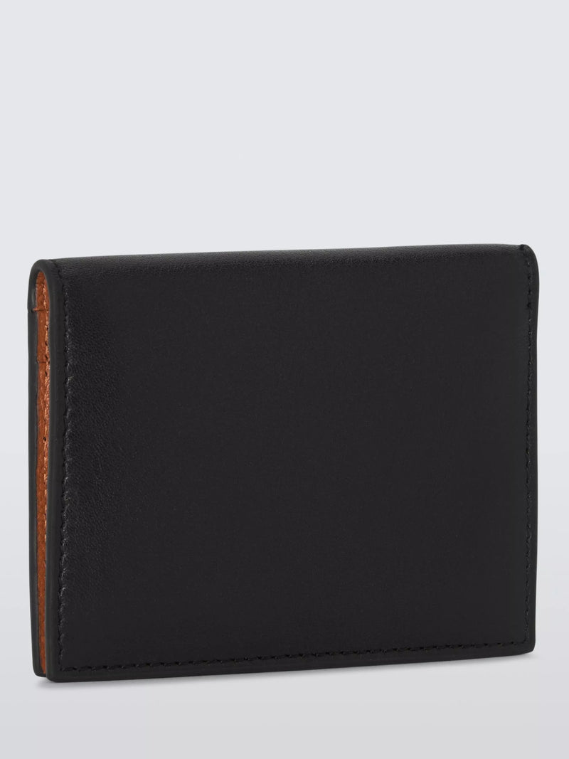 John Lewis leather bifold card holder red (British brand)