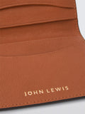 John Lewis leather bifold card holder red (British brand)