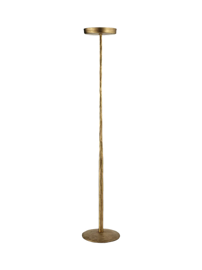 nkuku Sundra candle stand large antique brass (British brand)