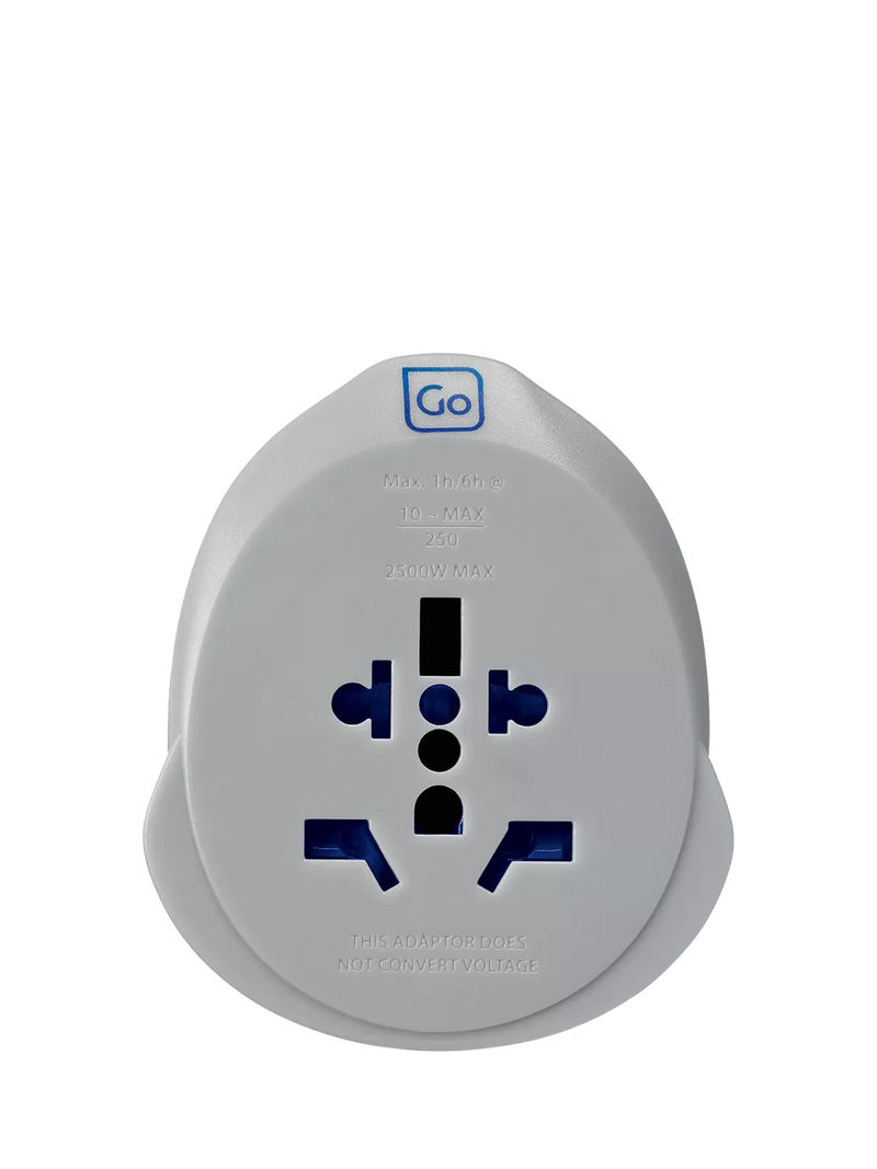 Go Travel EU plug adaptor 25W USB-C fast charge, UK version