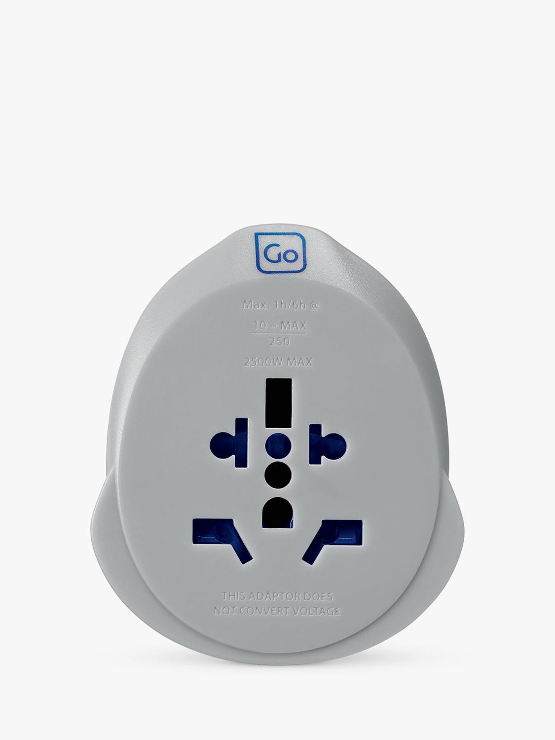 Go Travel EU plug adaptor 25W USB-C fast charge, UK version