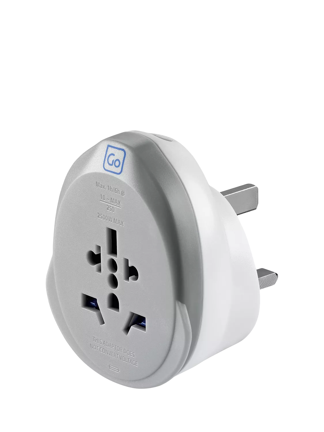 Go Travel plug adaptor worldwide to UK 25W USB-C, imported from the UK