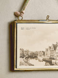 nkuku Kiko landscape photo frame antique brass - British product