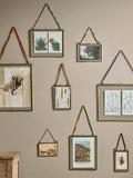 nkuku Kiko landscape photo frame antique brass - British product