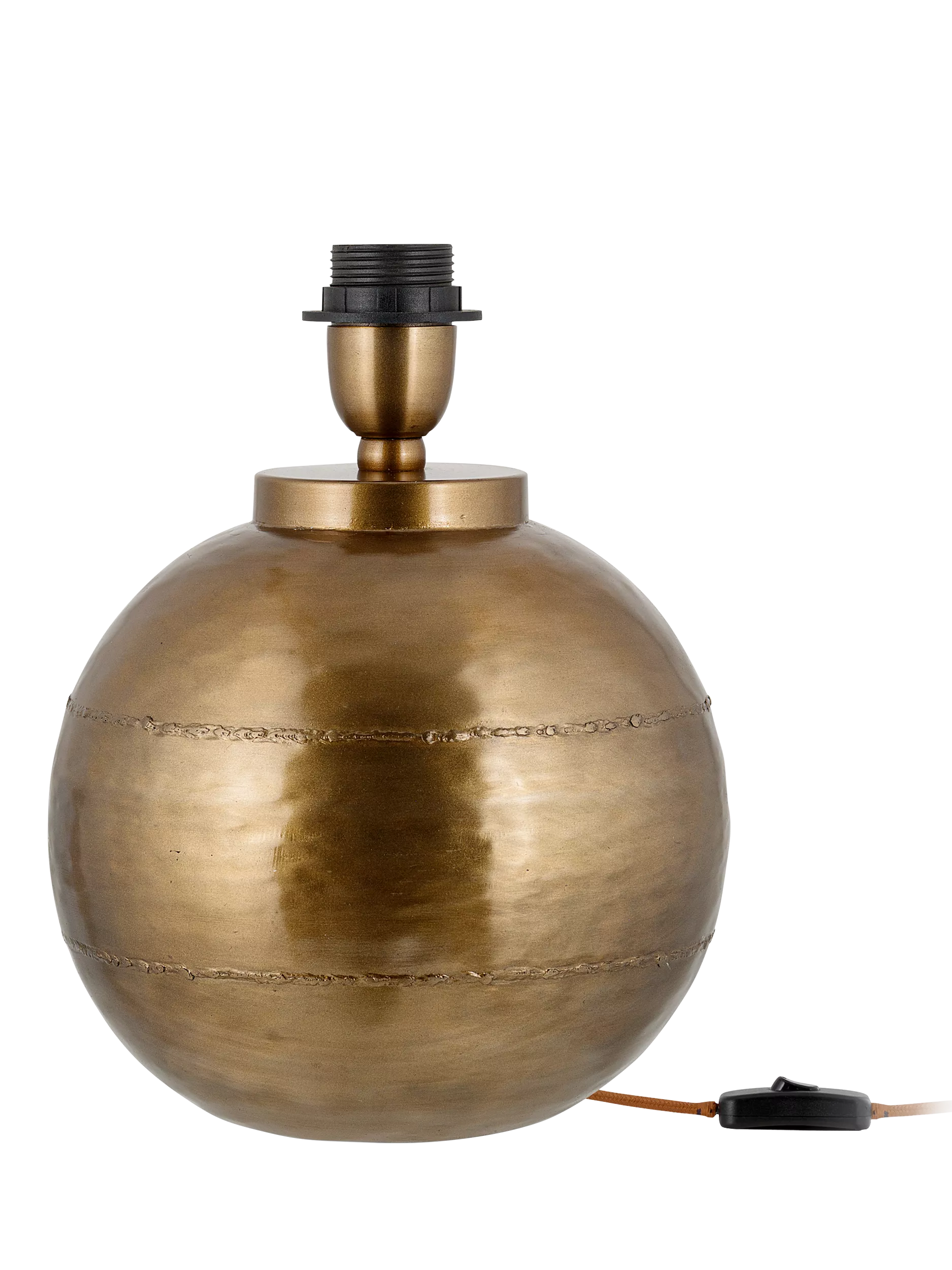 nkuku Rasan table lamp antique brass H25.5cm, UK version