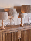 nkuku Tiwa jute tapered lampshade natural, UK version