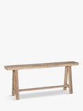 nkuku Ibo Long Bench natural finish (British brand)