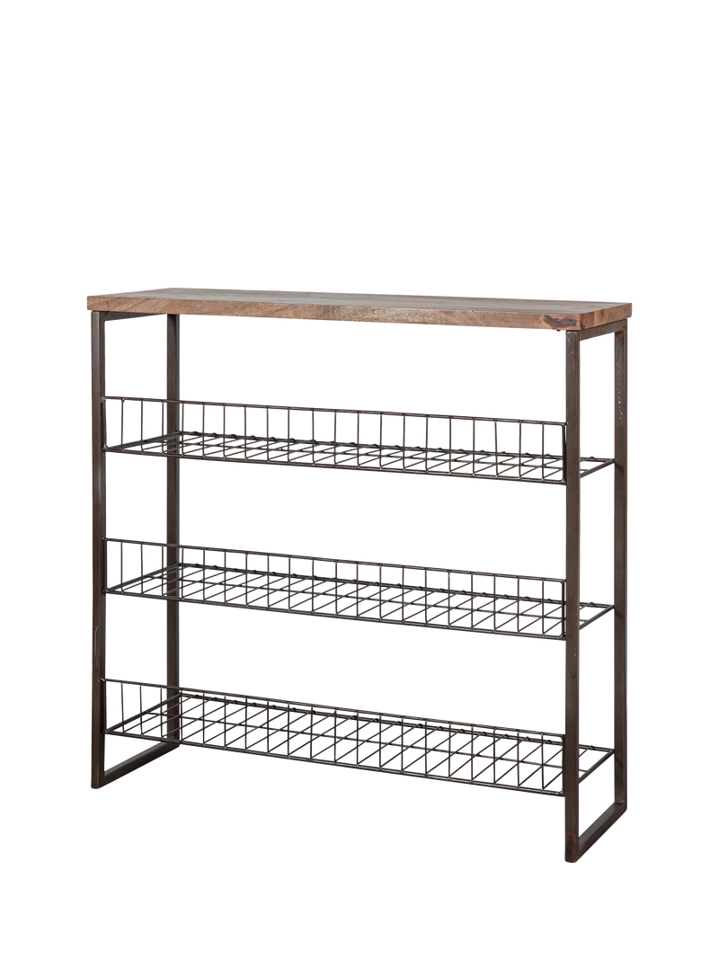 nkuku Kiyoma tall shelving unit natural, imported from the UK