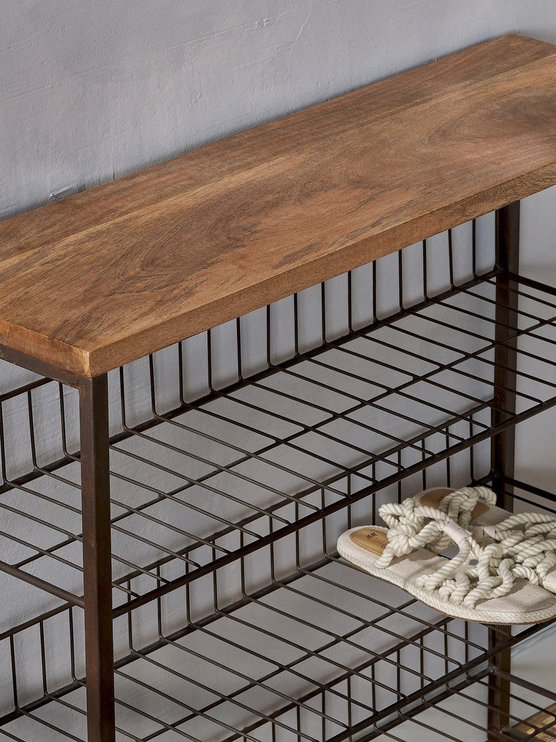 nkuku Kiyoma tall shelving unit natural, imported from the UK