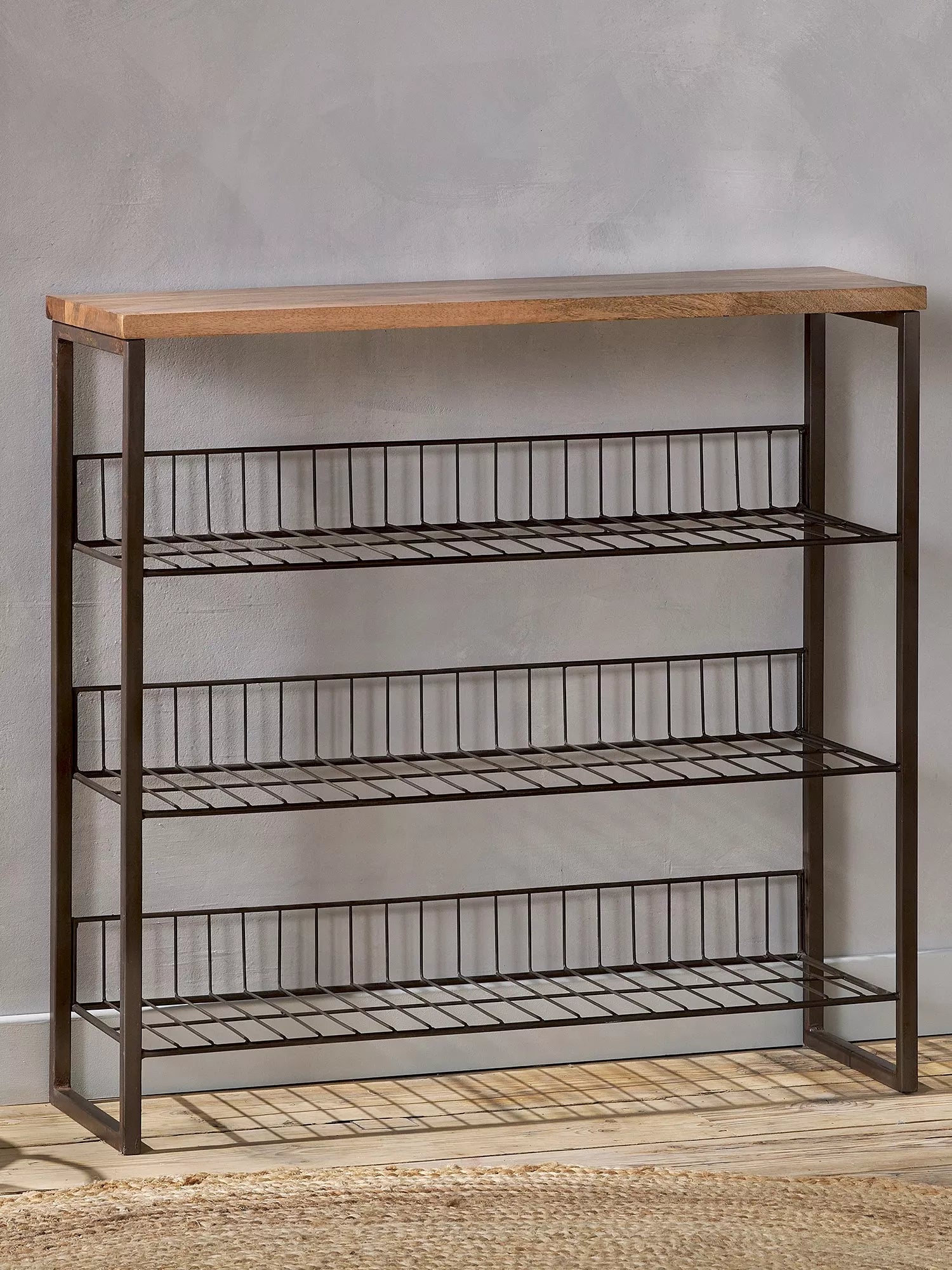 nkuku Kiyoma tall shelving unit natural, imported from the UK