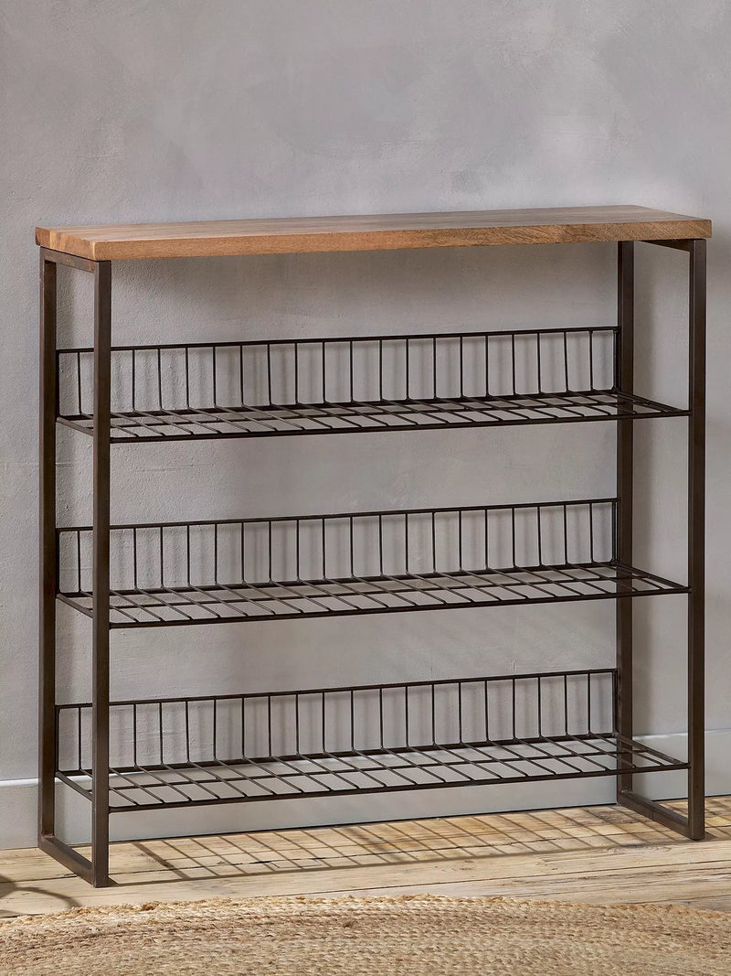 nkuku Kiyoma tall shelving unit natural, imported from the UK