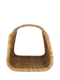 nkuku Sadra log basket natural rattan, imported from the UK