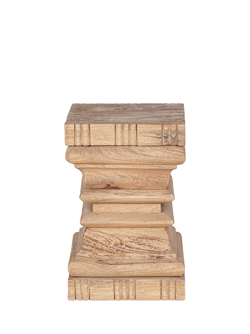 nkuku Disha side table natural mango wood - British product