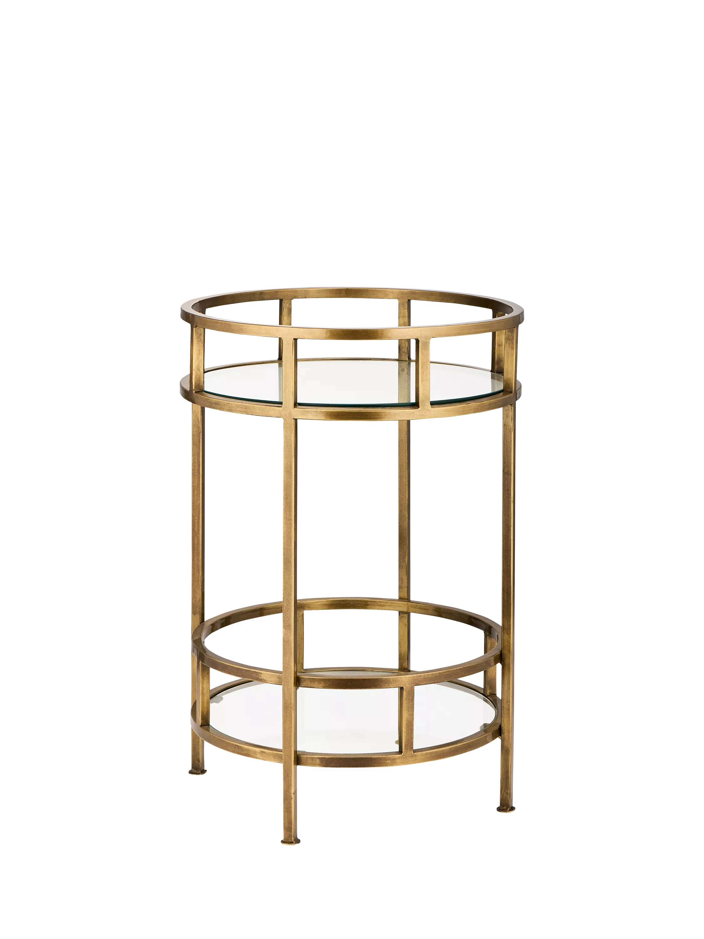 nkuku Nakuru drinks table brass (British brand)