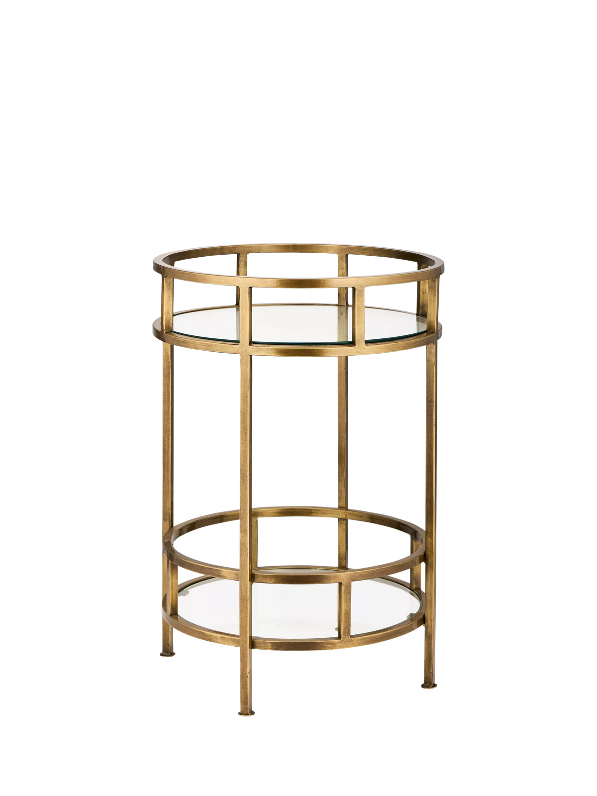 nkuku Nakuru drinks table brass (British brand)