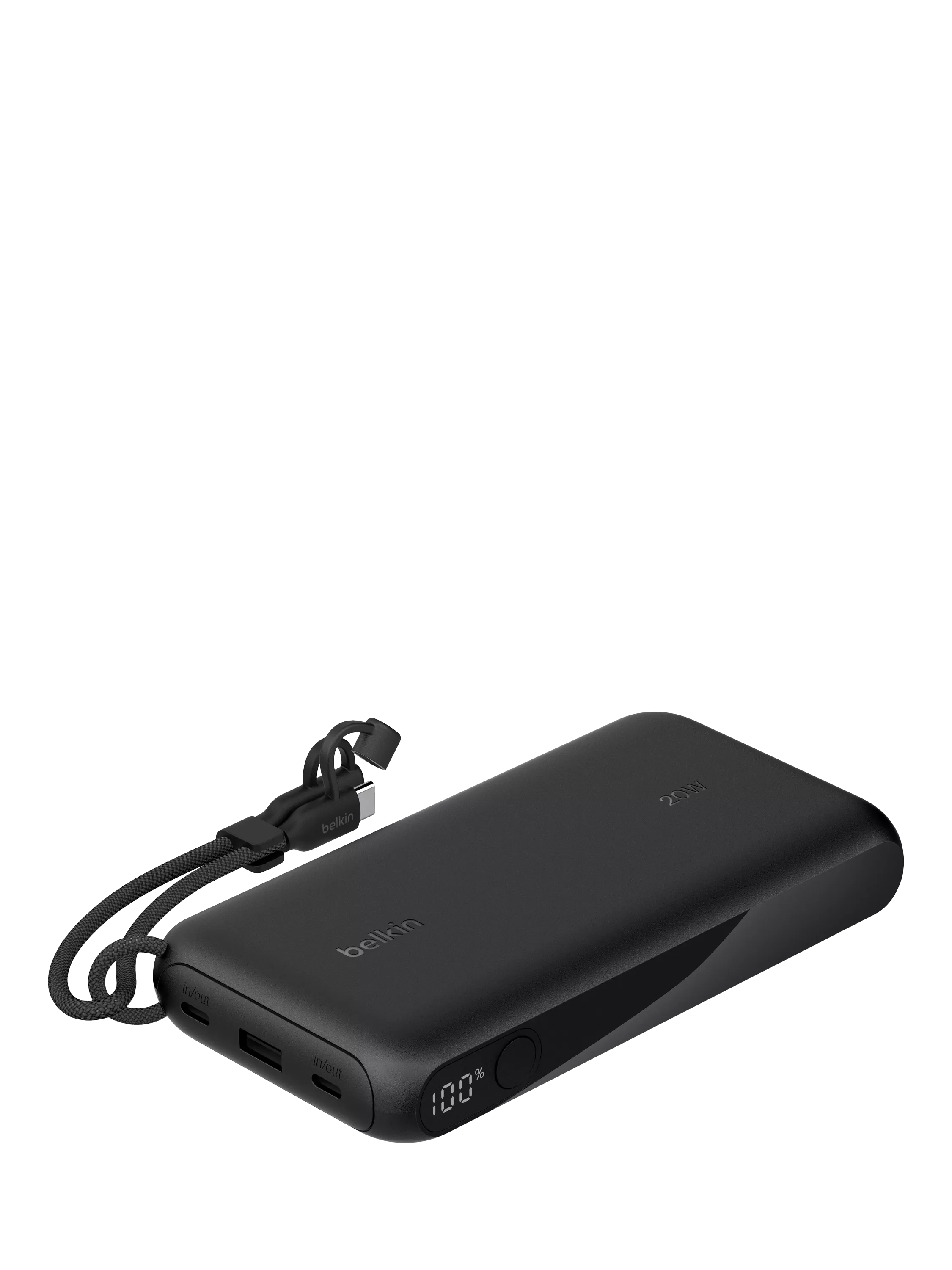 Belkin 20W USB-C power bank 20K black - British product
