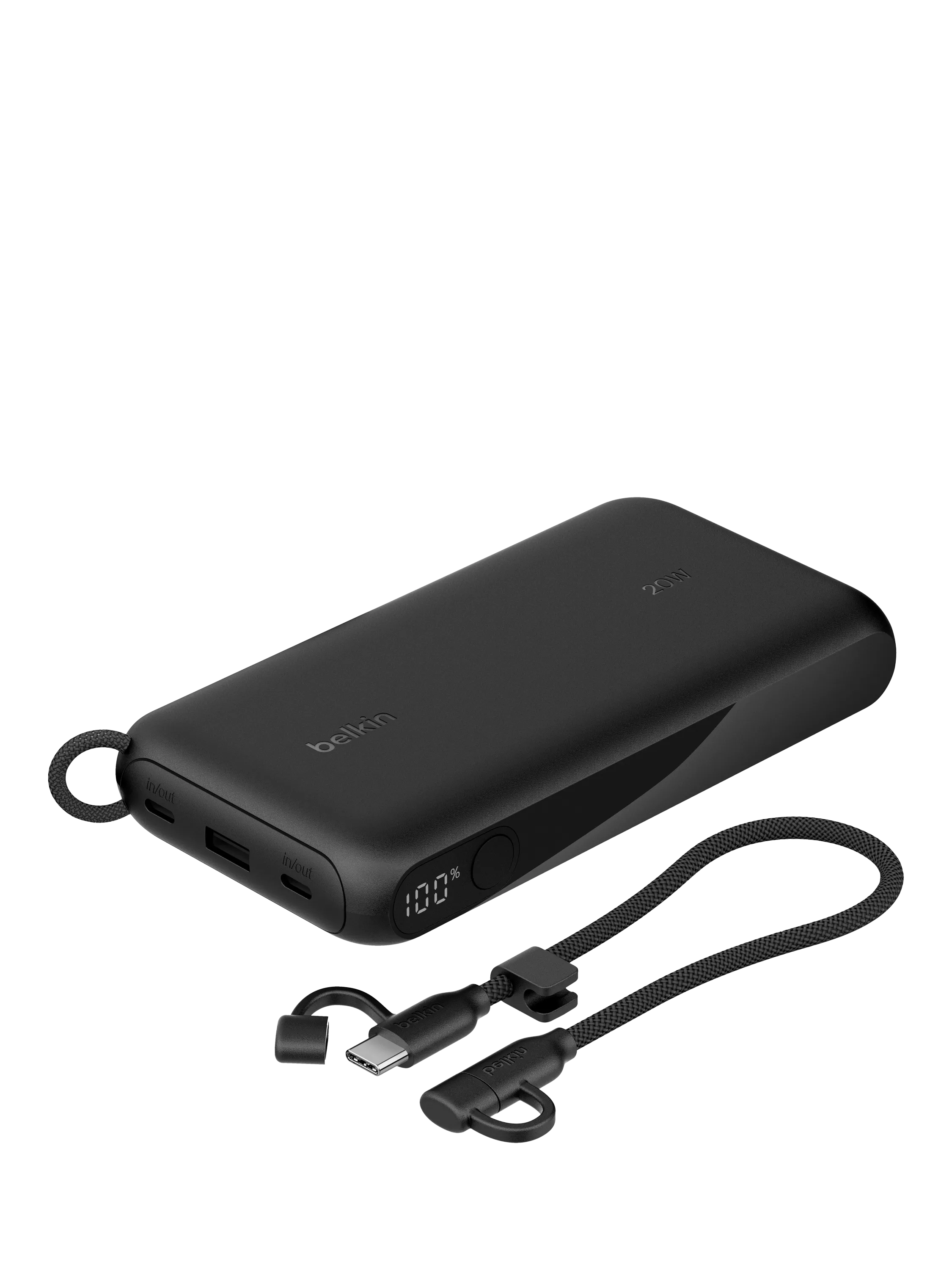 Belkin 20W USB-C power bank 20K black - British product
