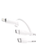 Belkin 2-in-1 USB-C Lightning cable white 1.5m, imported from the UK