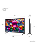 LG 43 inch 4K Smart TV UA75 2025, UK version