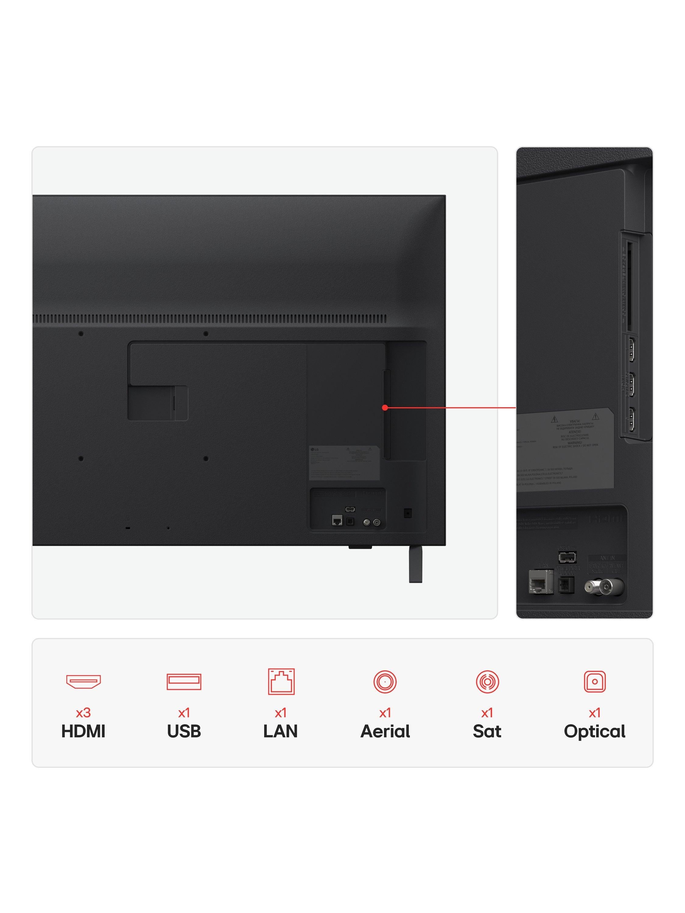 LG 43 inch 4K Smart TV UA75 2025, UK version