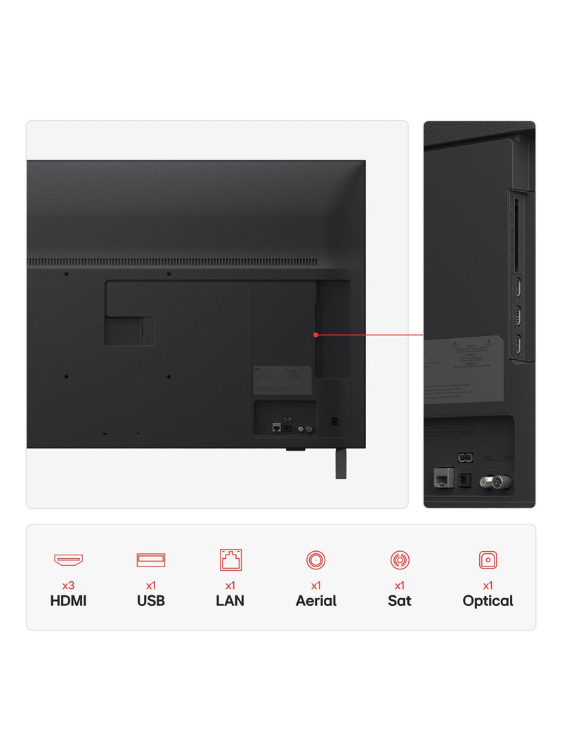 LG 43 inch 4K Smart TV UA75 2025, UK version