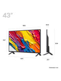 LG QNED82 43 inch 4K smart TV 2025 - British product