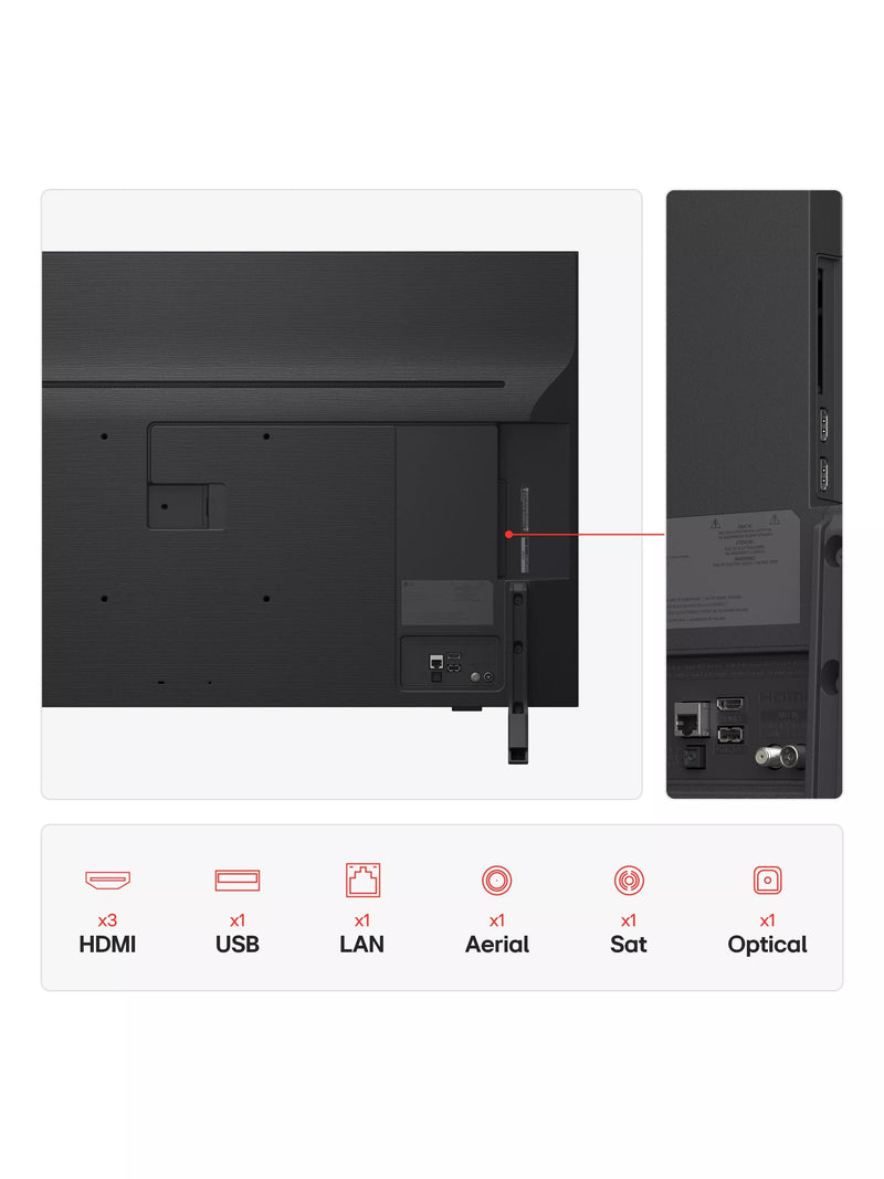 LG QNED82 43 inch 4K smart TV 2025 - British product