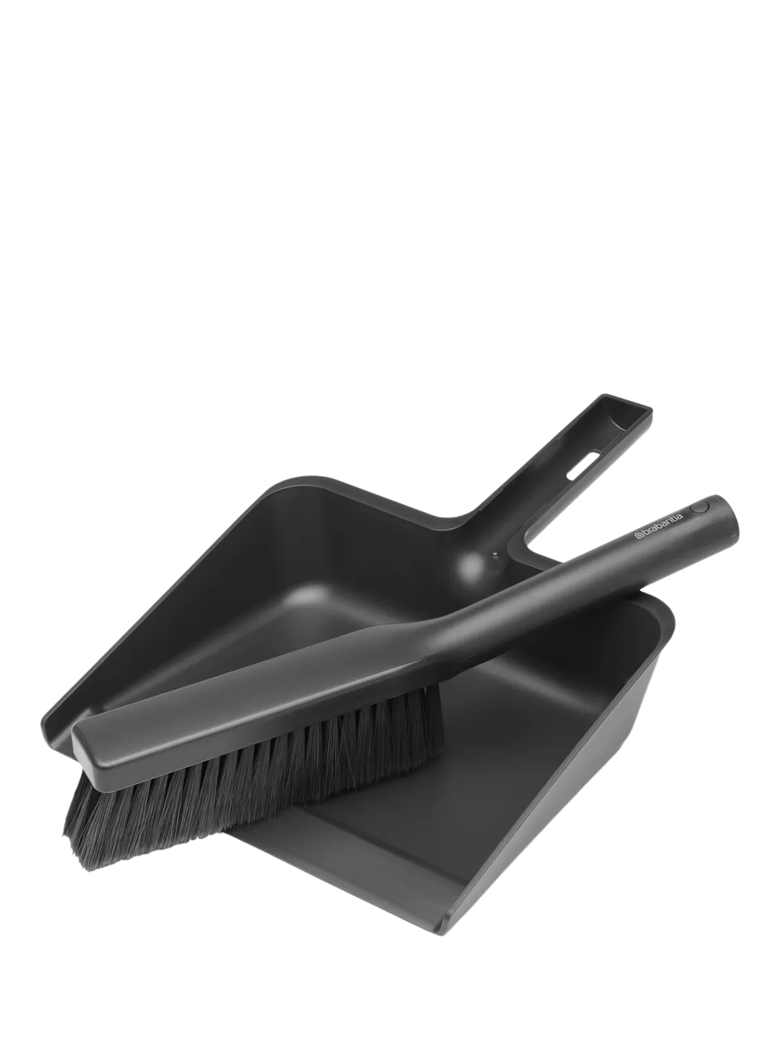 Brabantia SinkSide dustpan and brush set dark grey, imported from the UK