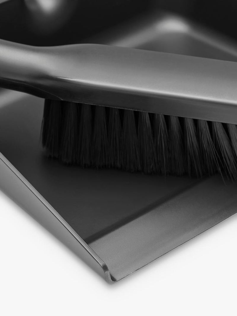 Brabantia SinkSide dustpan and brush set dark grey, imported from the UK