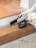 Brabantia SinkSide dustpan and brush set dark grey, imported from the UK