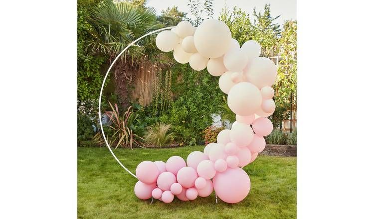 Ginger Ray Pink Cream Balloon Arch GOODS Argos