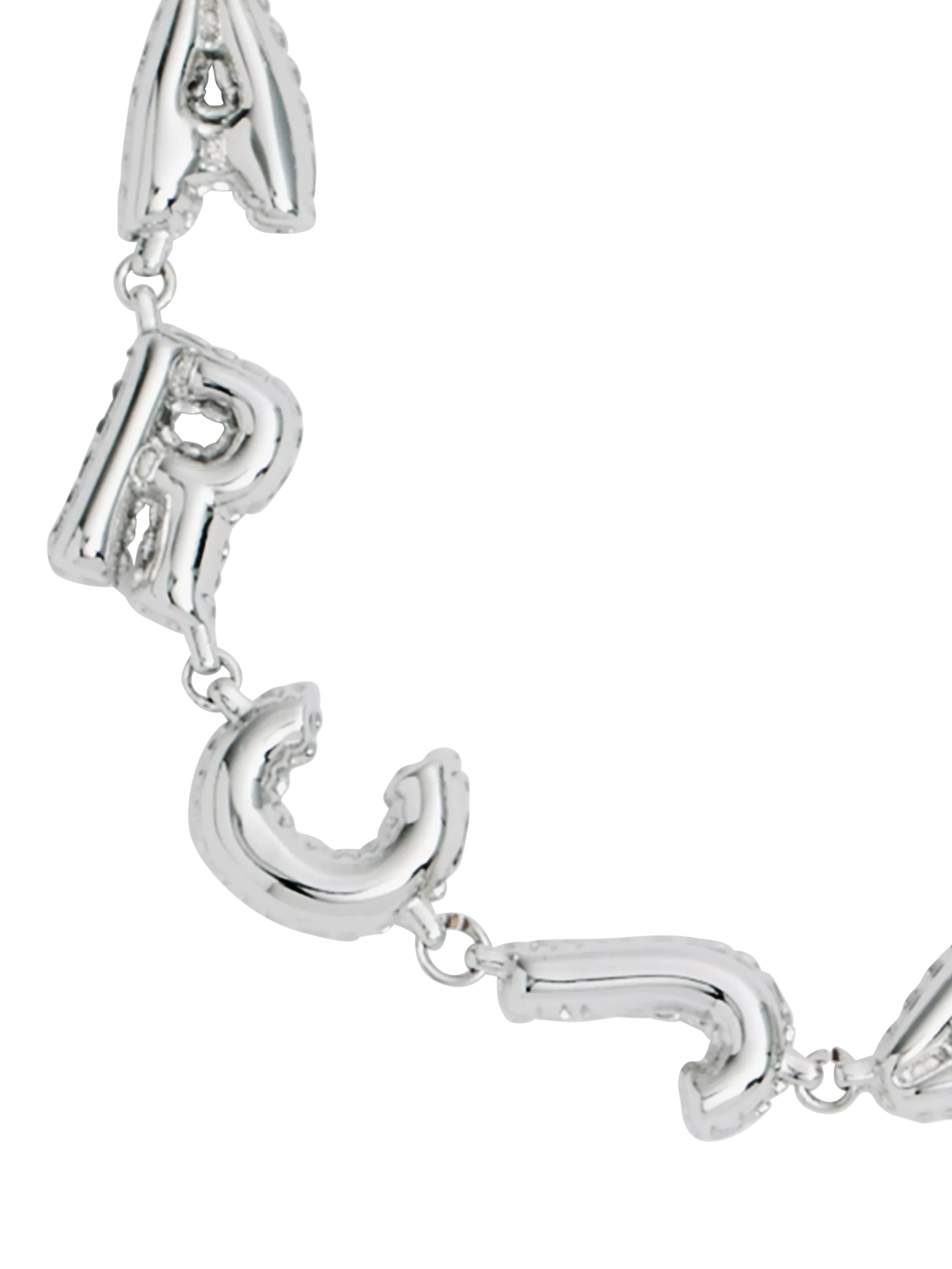 Marc Jacobs silver tone bracelet with cubic zirconia - British product