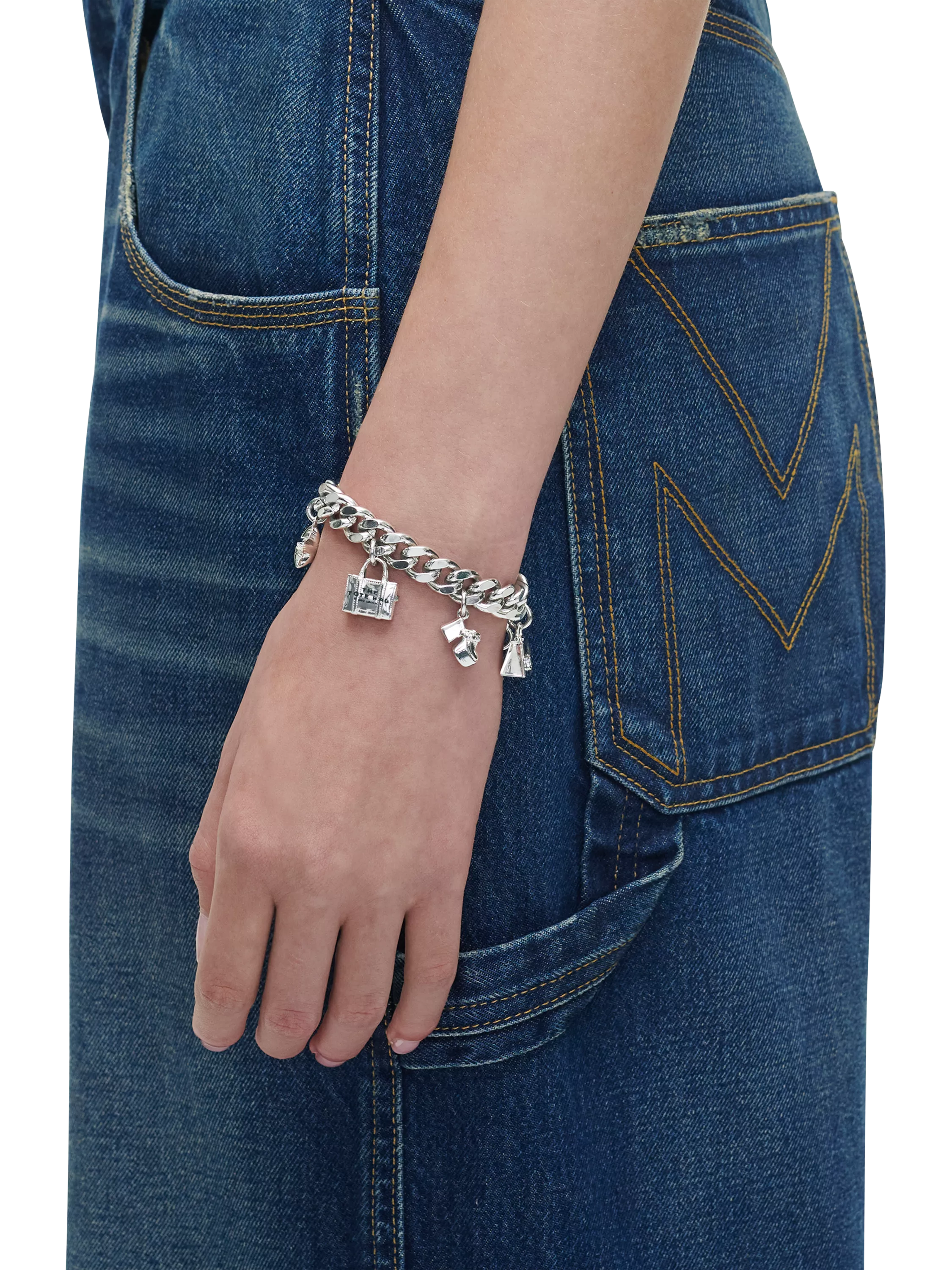 Marc Jacobs Icons Logo Bracelet silver, imported from the UK