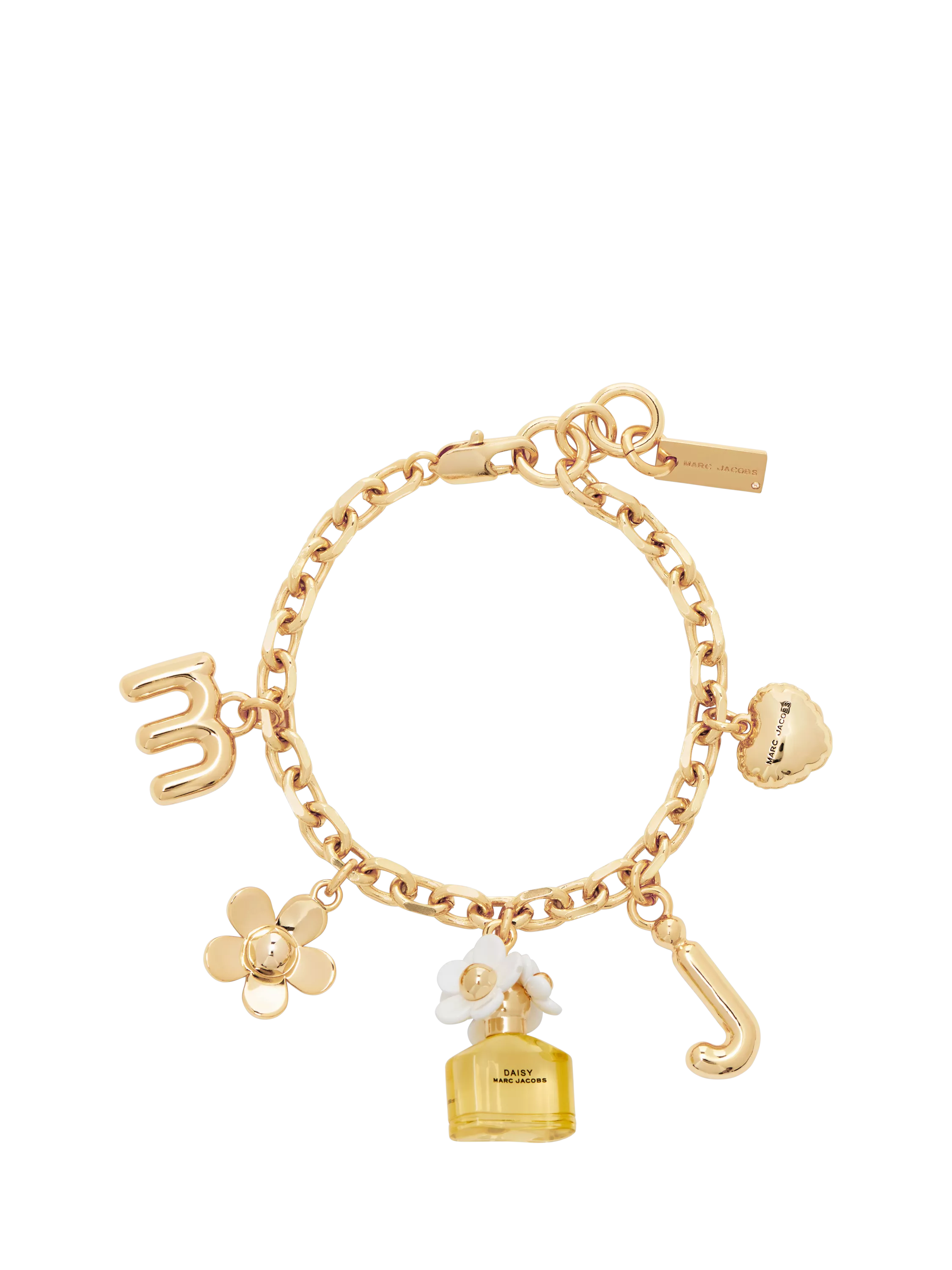 Marc Jacobs Daisy charm bracelet gold - British product