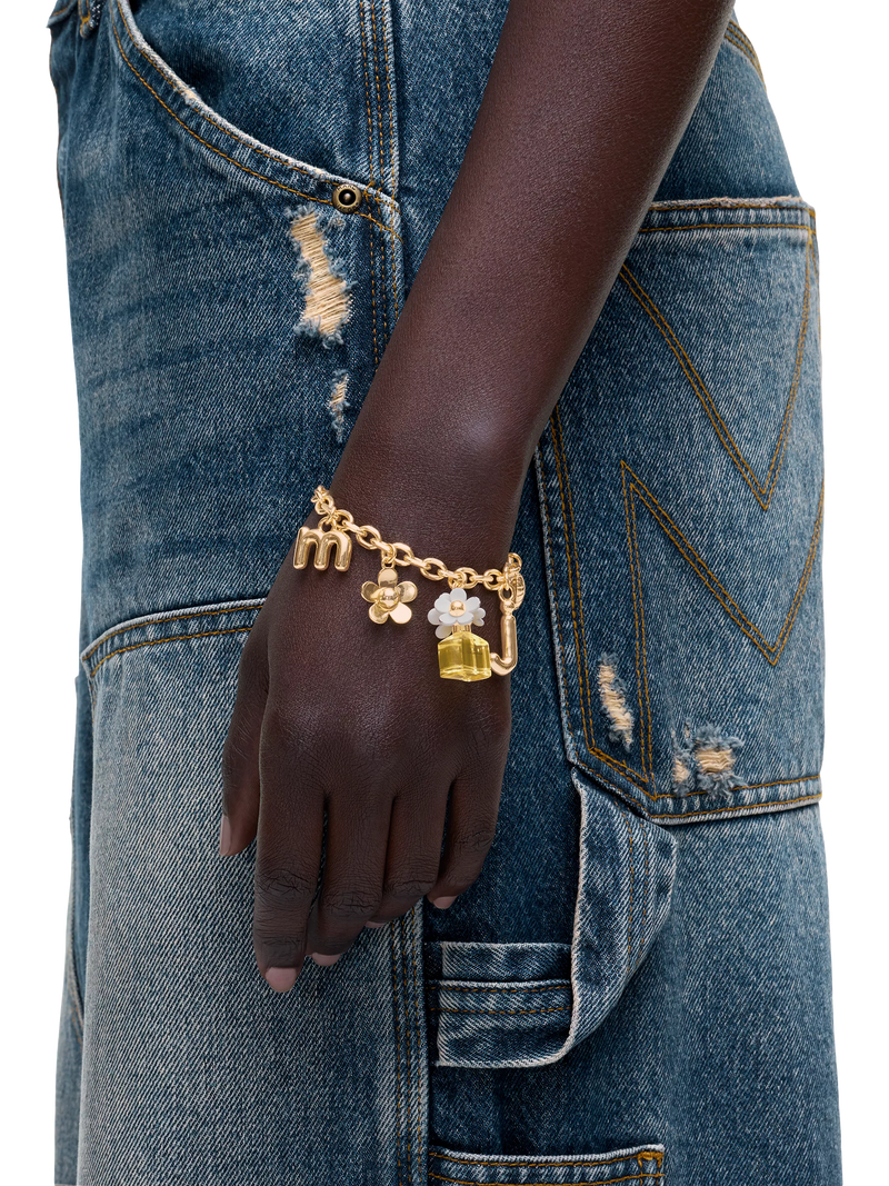 Marc Jacobs Daisy charm bracelet gold - British product