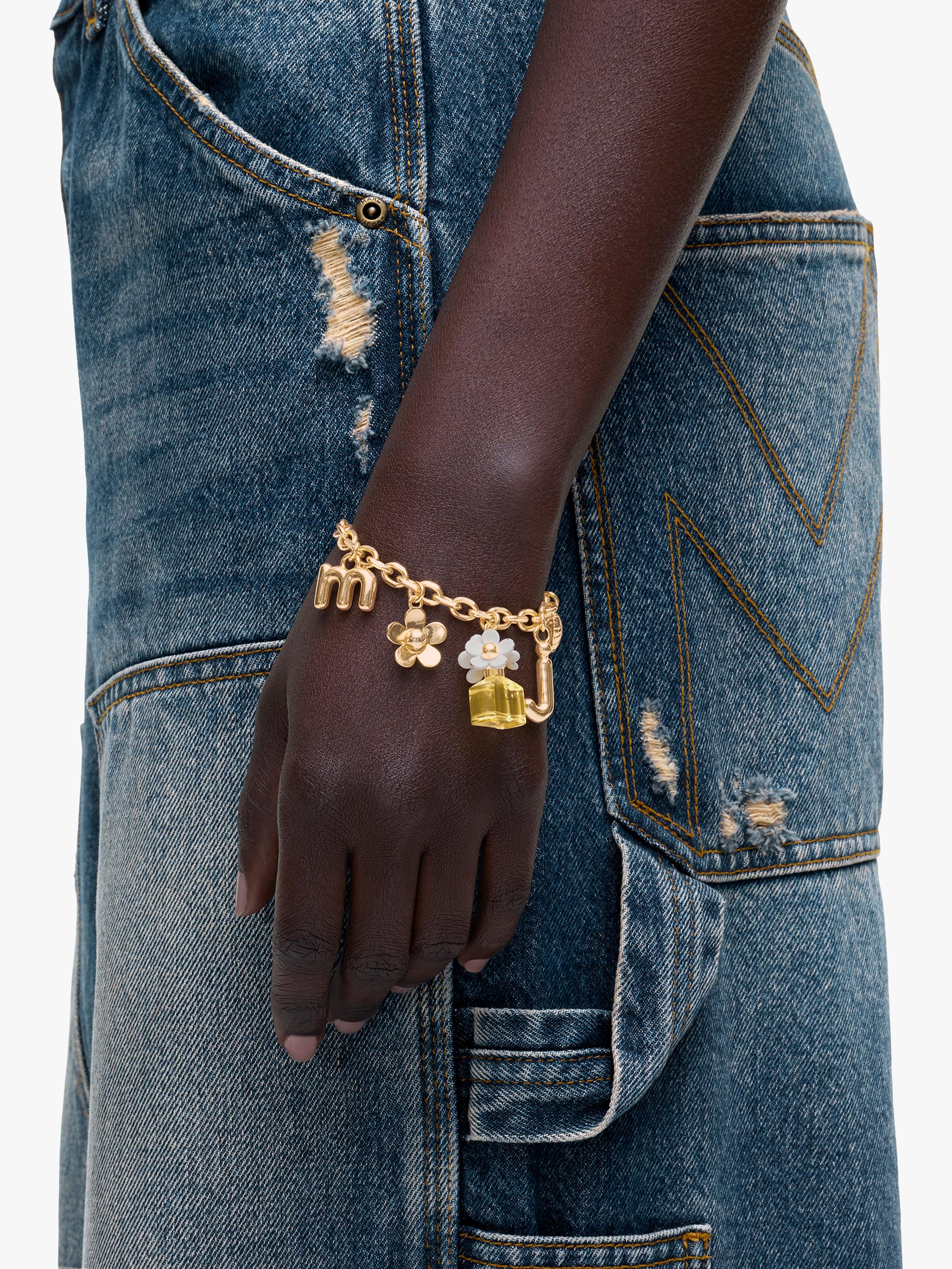 Marc Jacobs Daisy charm bracelet gold - British product