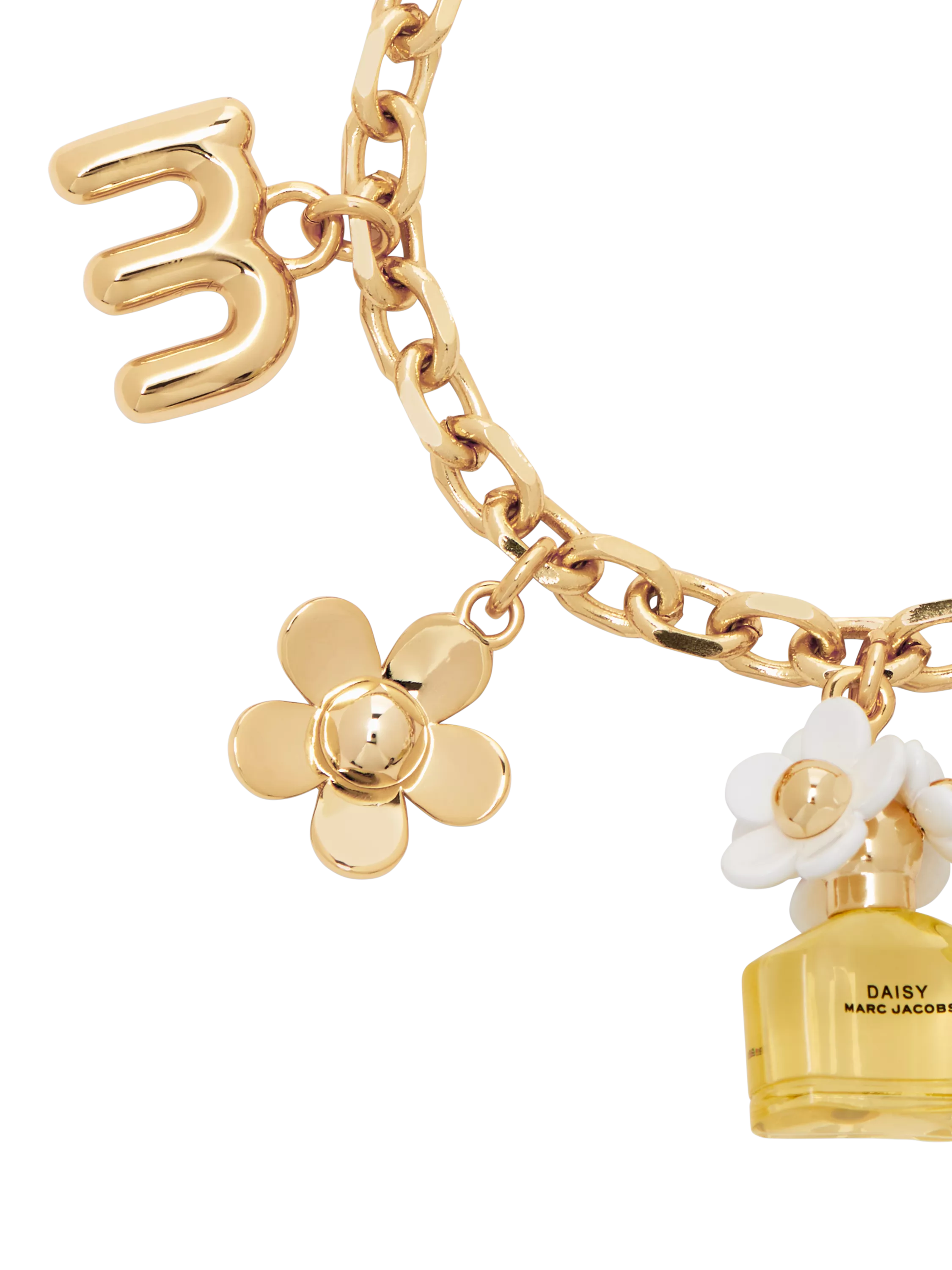 Marc Jacobs Daisy charm bracelet gold - British product