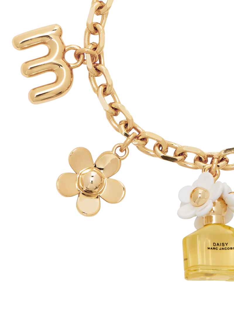Marc Jacobs Daisy charm bracelet gold - British product