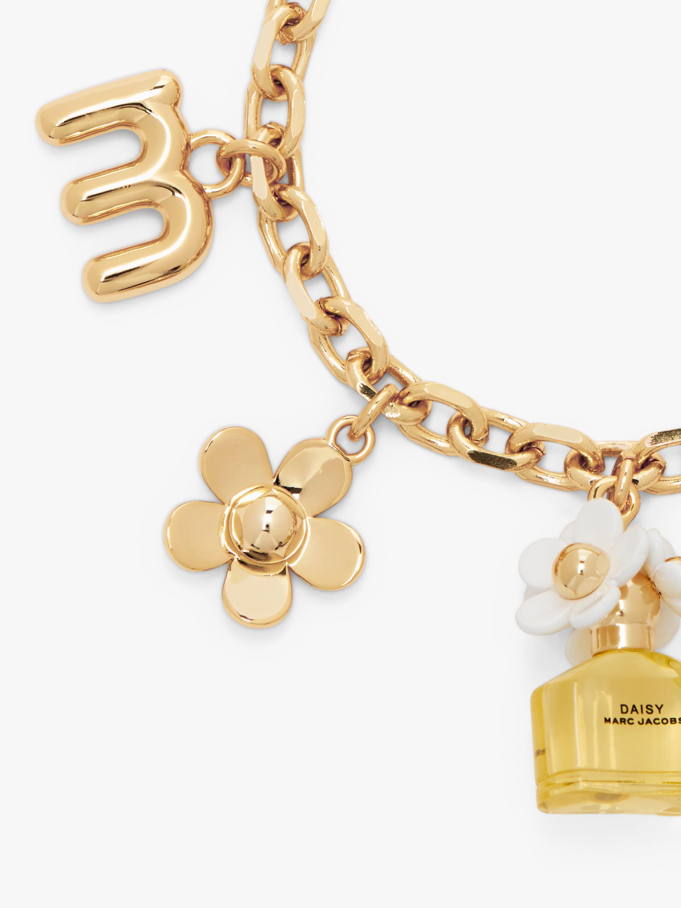 Marc Jacobs Daisy charm bracelet gold - British product