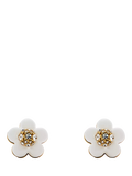 Marc Jacobs Daisy stud earrings gold white UK version