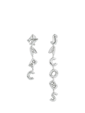 Marc Jacobs asymmetrical balloon drop earrings silver, UK version