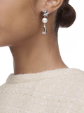 Marc Jacobs silver balloon earrings 10-12mm, UK version