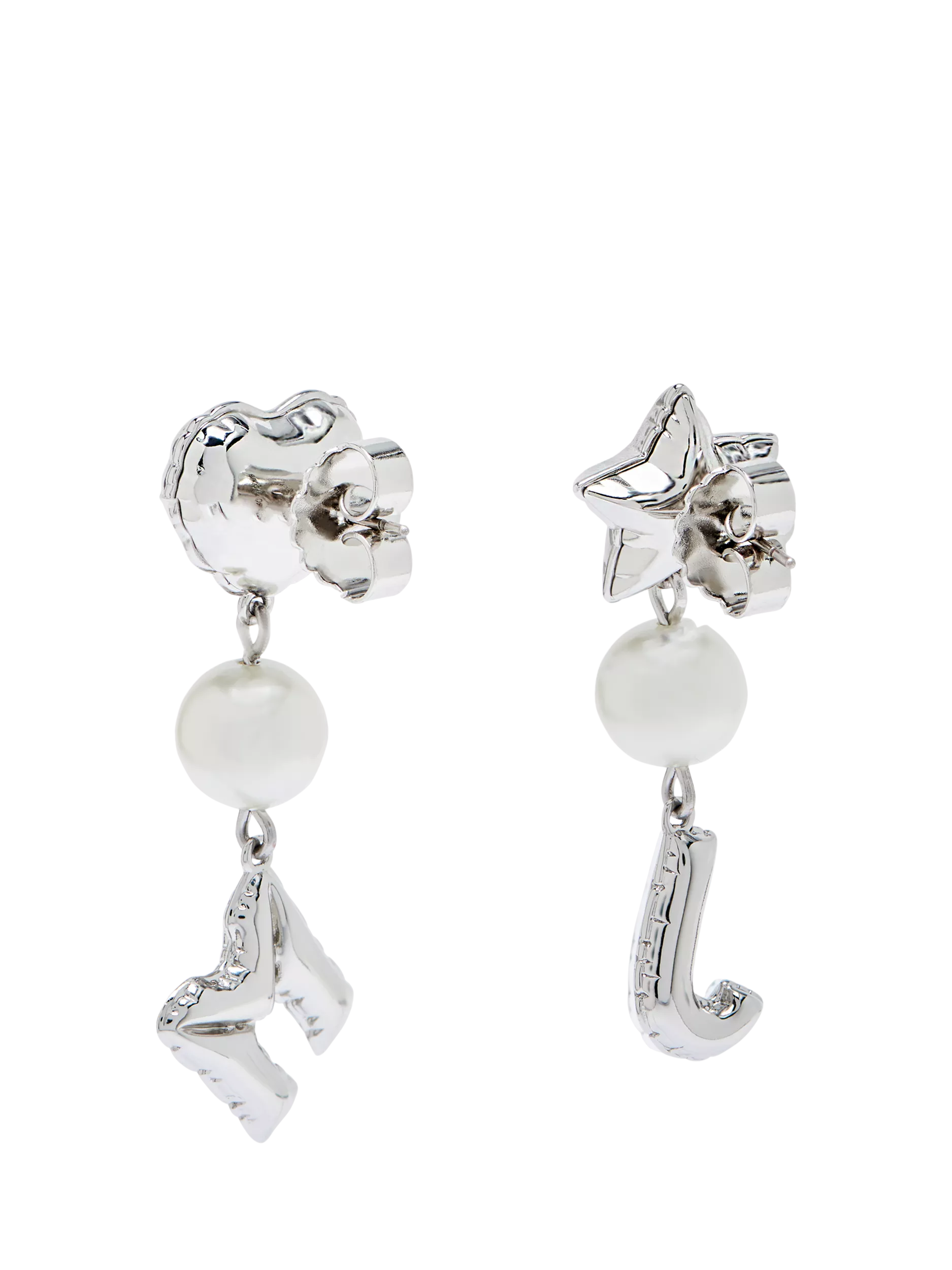 Marc Jacobs silver balloon earrings 10-12mm, UK version