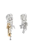 Marc Jacobs silver punk charm earrings 5x20mm - British product