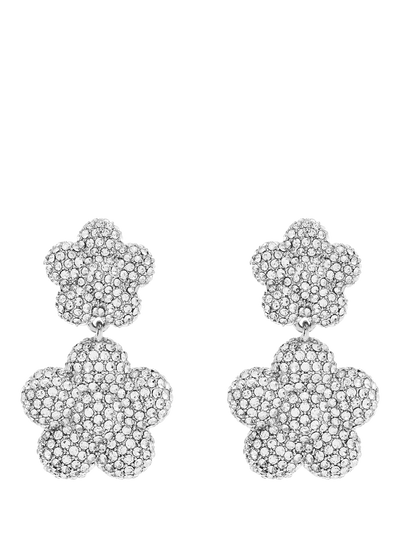 John Lewis Marc Jacobs Pave Puff Daisy Stud Drop Earrings Silver- Buy online at McGrocer