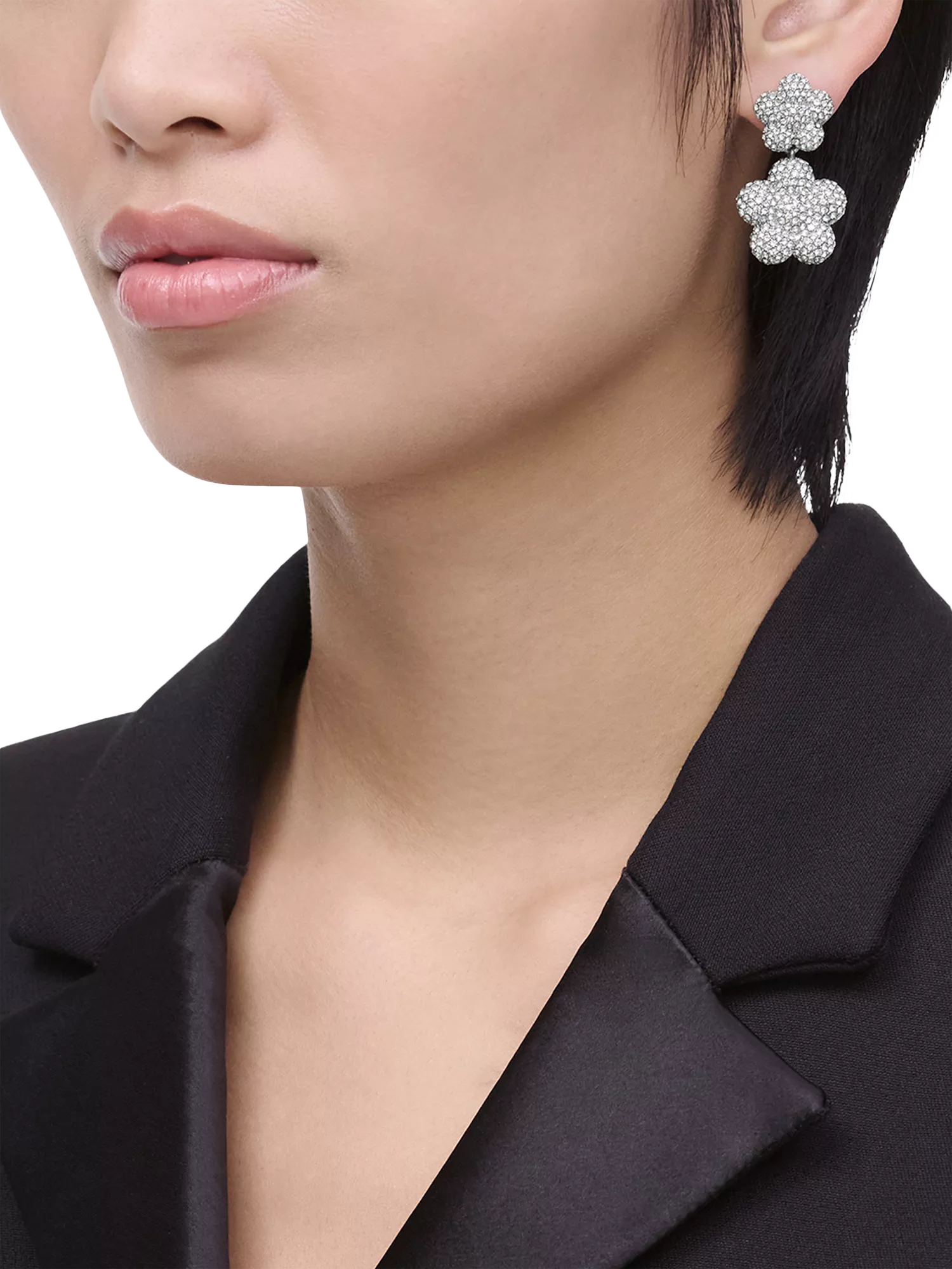 Marc Jacobs pave daisy drop earrings, imported from the UK