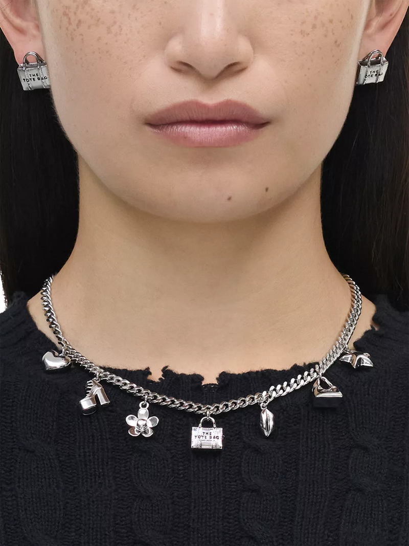 Marc Jacobs charm necklace silver Mini Icon, UK version
