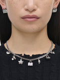 Marc Jacobs charm necklace silver Mini Icon, UK version