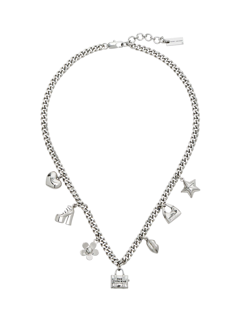 Marc Jacobs charm necklace silver Mini Icon, UK version