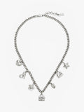 Marc Jacobs charm necklace silver Mini Icon, UK version